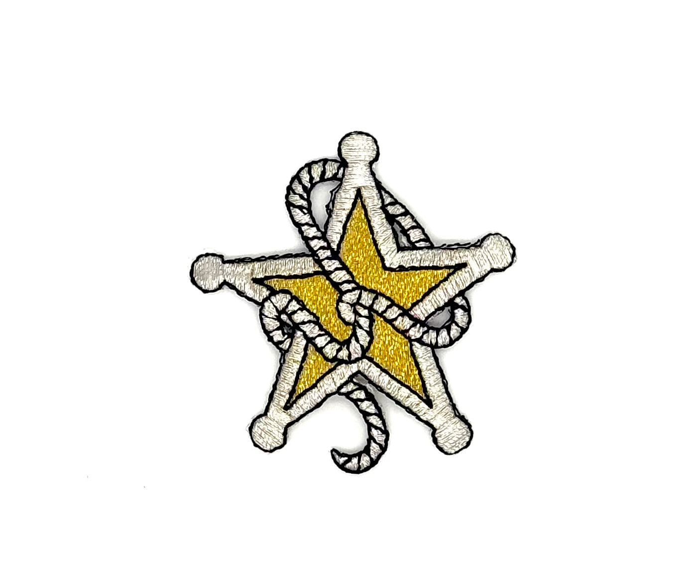 Sheriffs Badge Embroidery - Silver/Gold/Black 2.5" x 2.5"