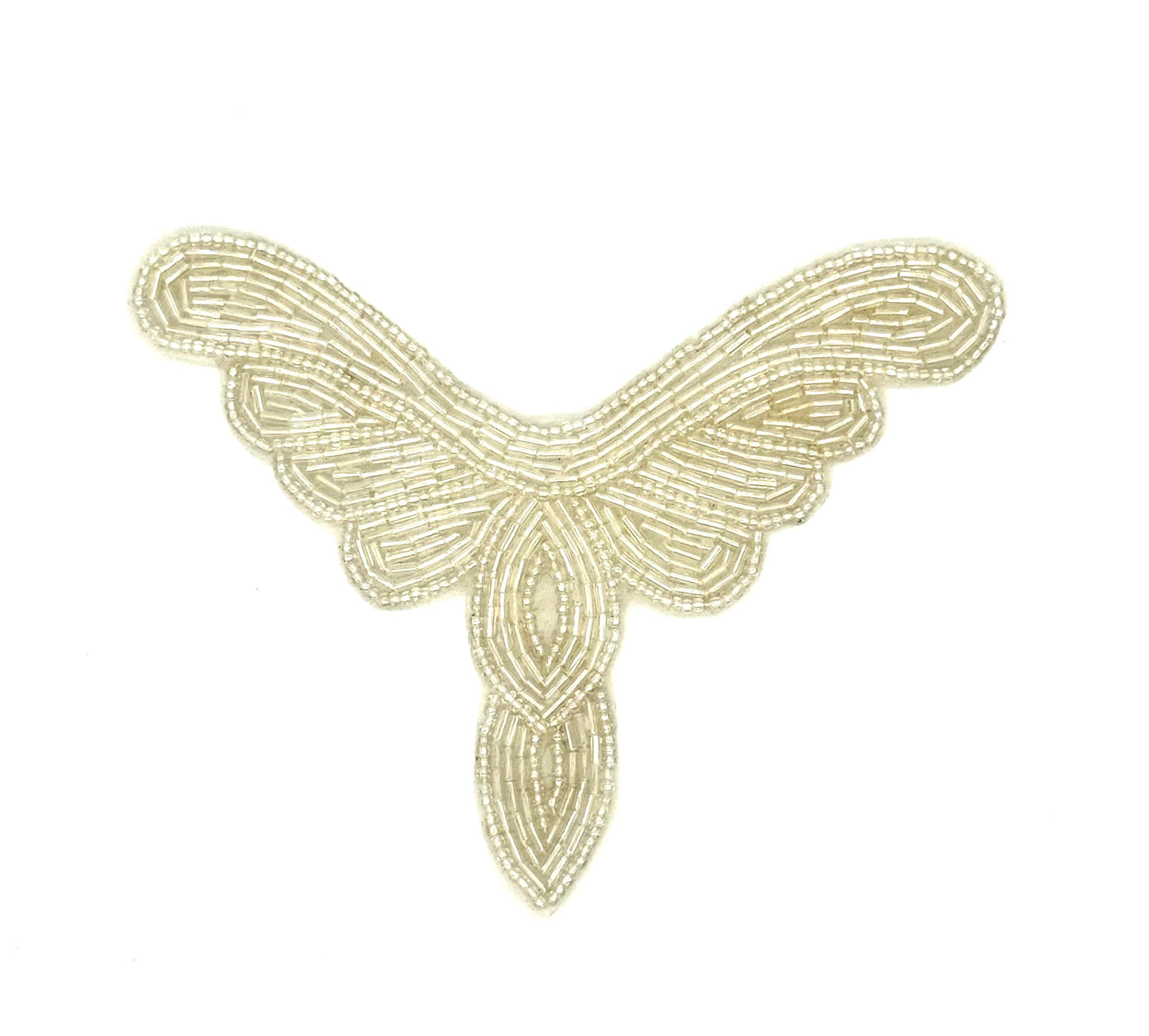 Collar de diseño con motivo - Cuentas iridiscentes 14 cm x 9 cm