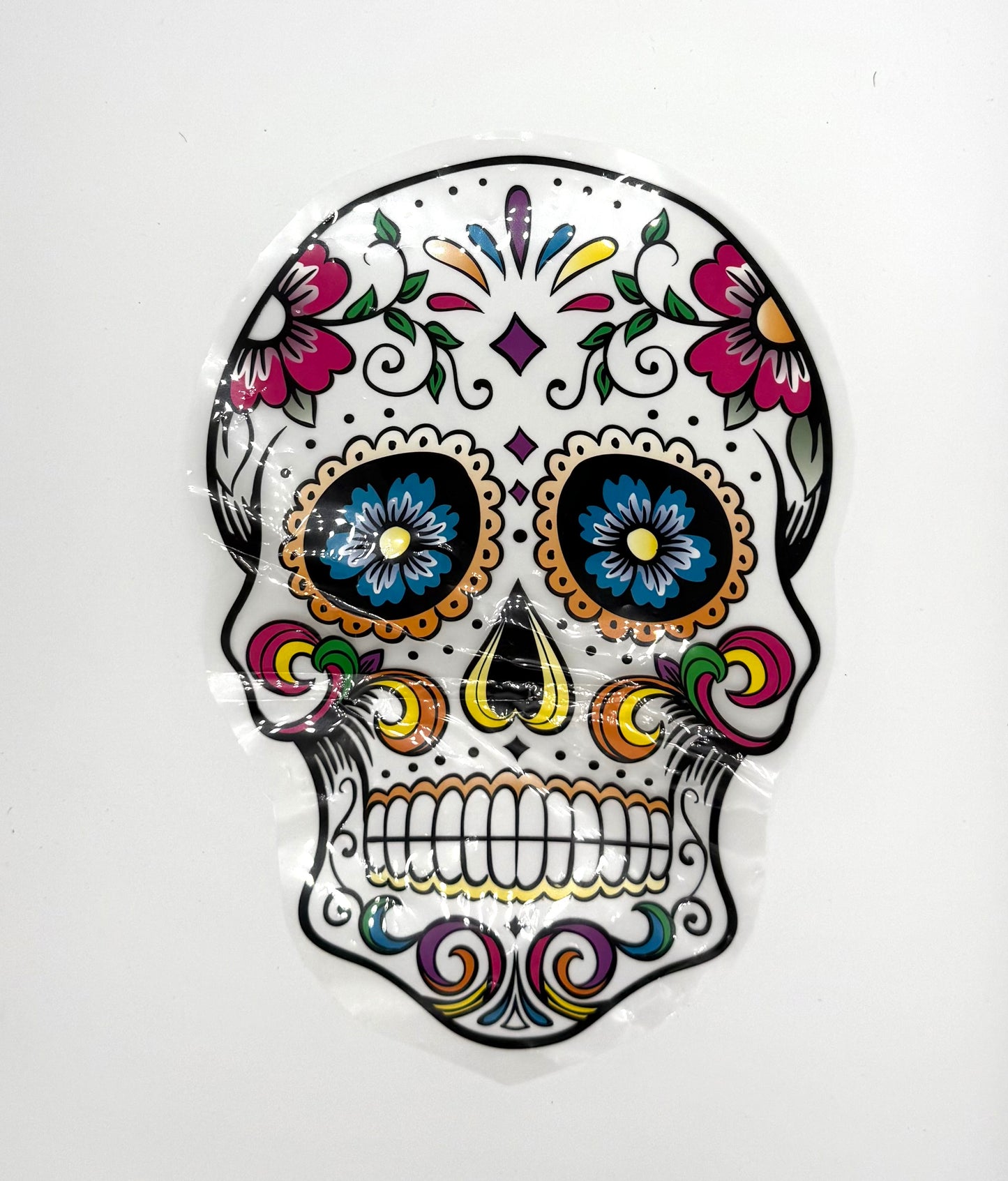 Day of the Dead Sugar Skull Appliqué 10" x 7"