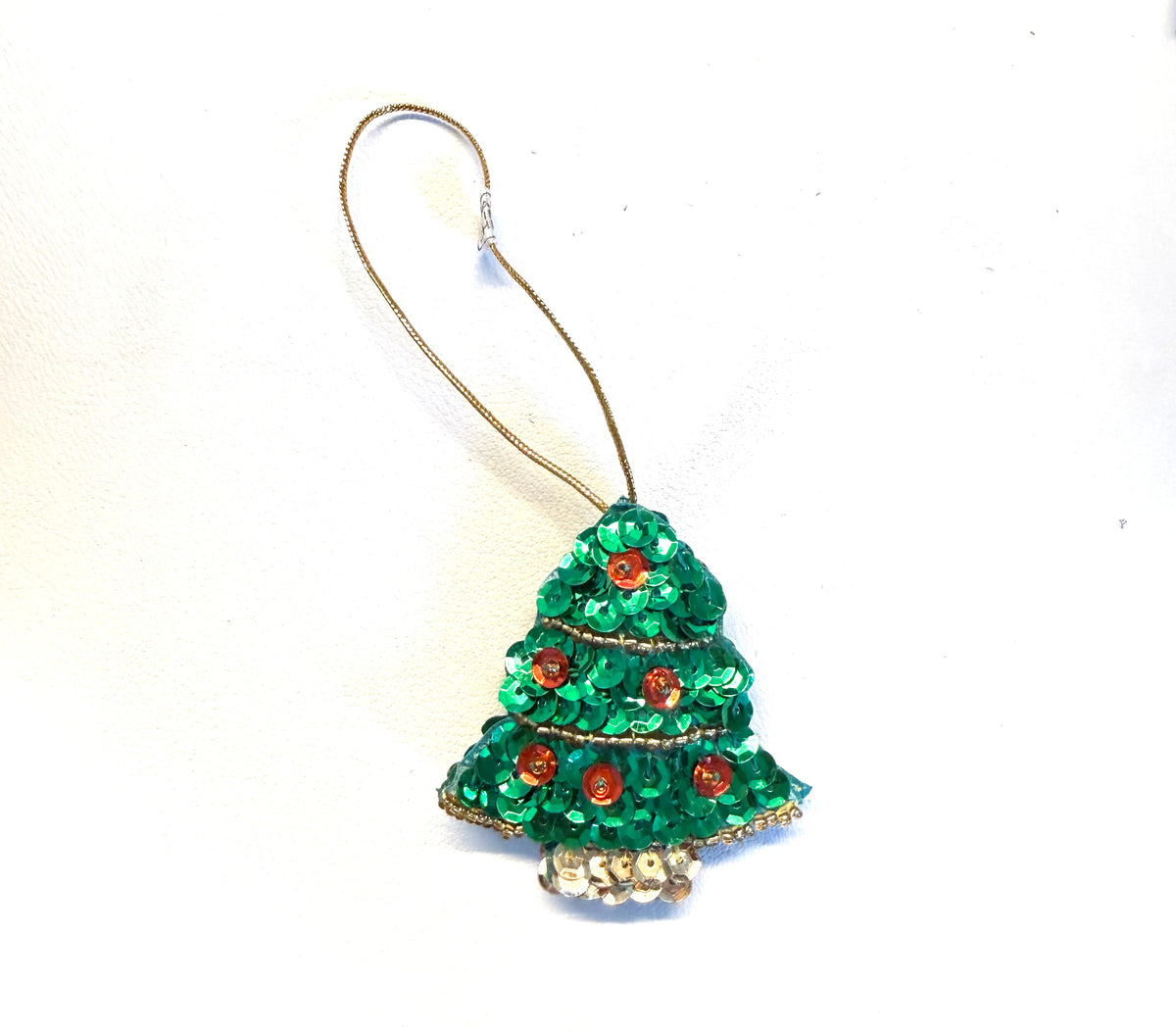 Adorno de Navidad de árbol de lentejuelas 2.5" x 2"