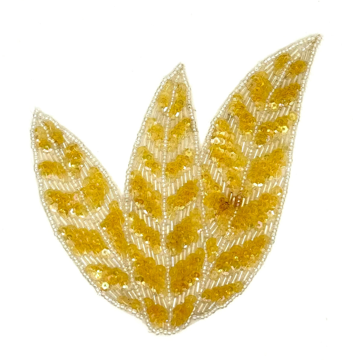 Hoja Amarilla Iridiscente 5" x 5"