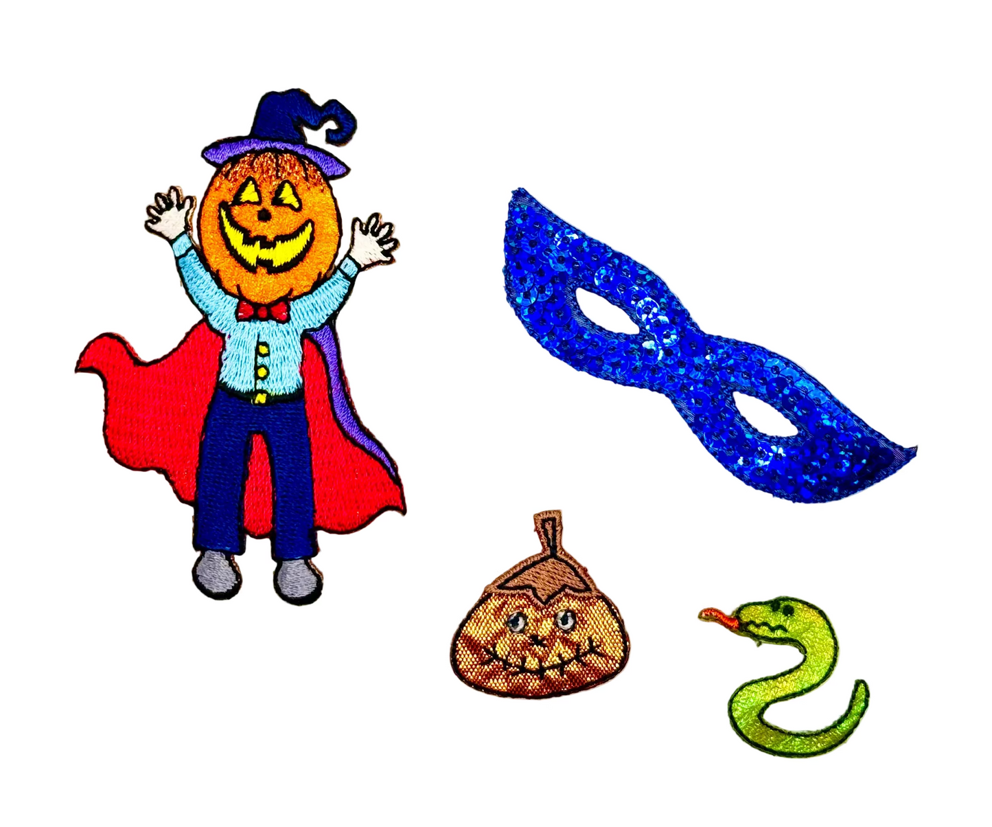 Halloween Assortment Iron-On Embroidered Appliques