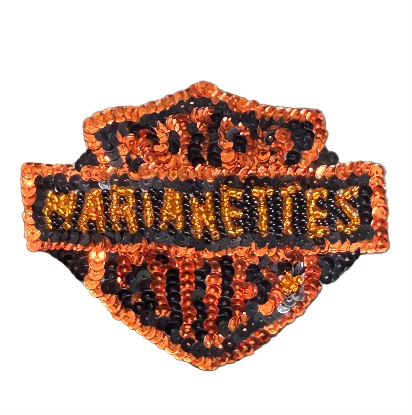 Marianetics Sequin Appliqué – Bar & Shield Style 3.75" x 3"