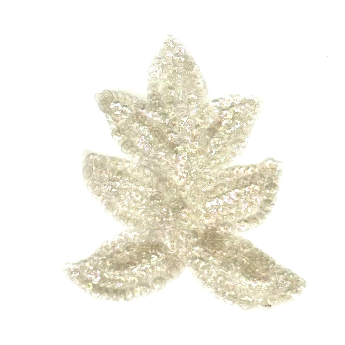 Hoja con lentejuelas iridiscentes 4.5" x 4"