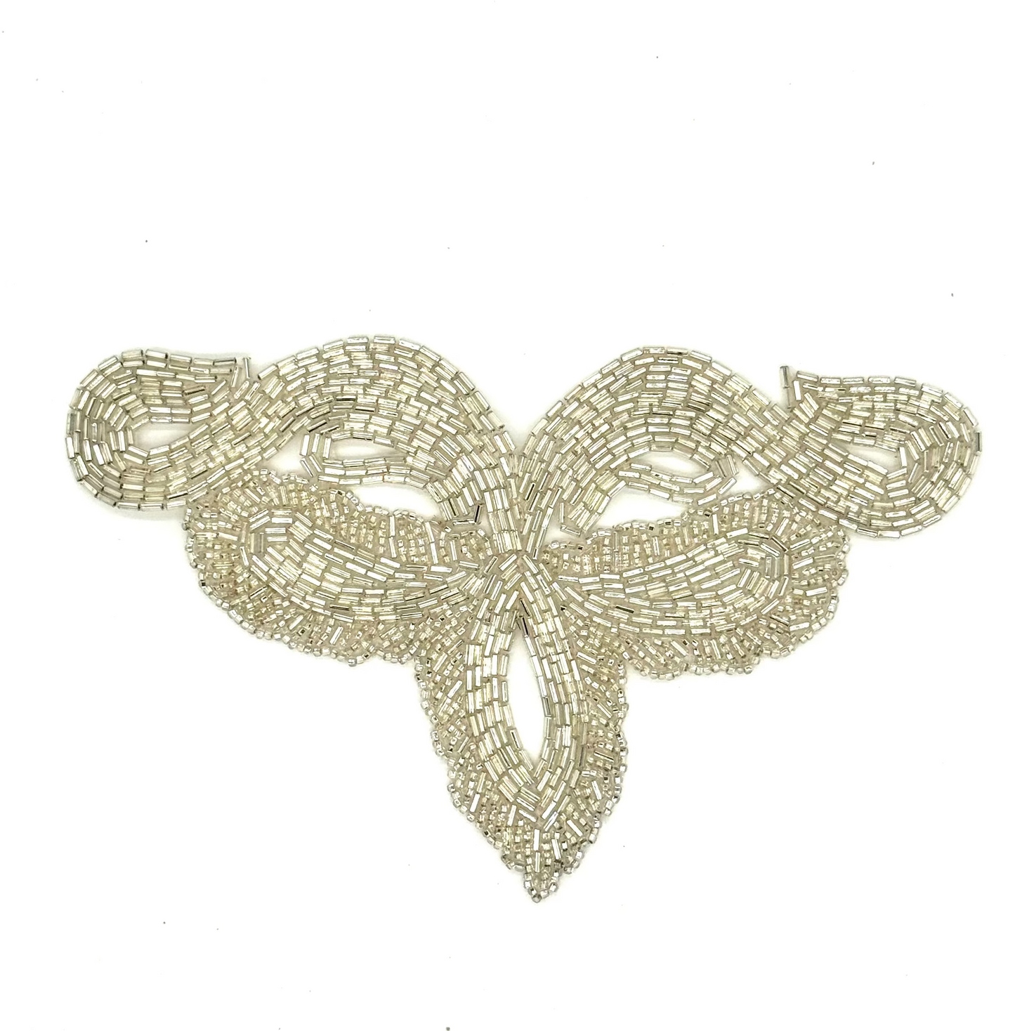 Designer Motif - Silver Beads 8" x 5"