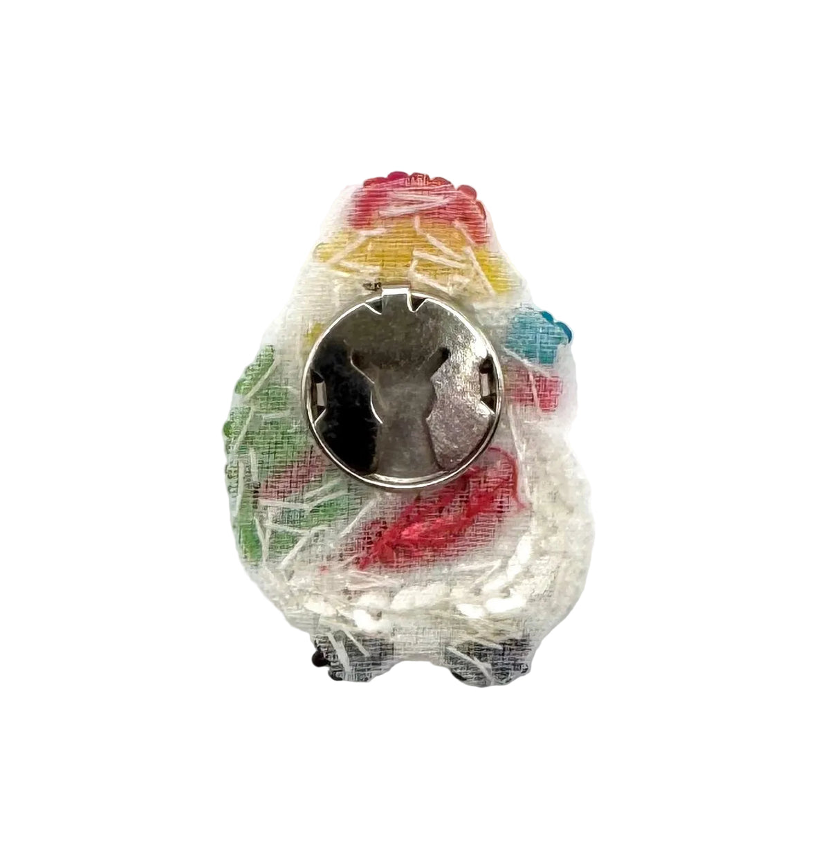 Santa Pequeño con Lentejuelas y Cuentas 1.75" x 1.25"