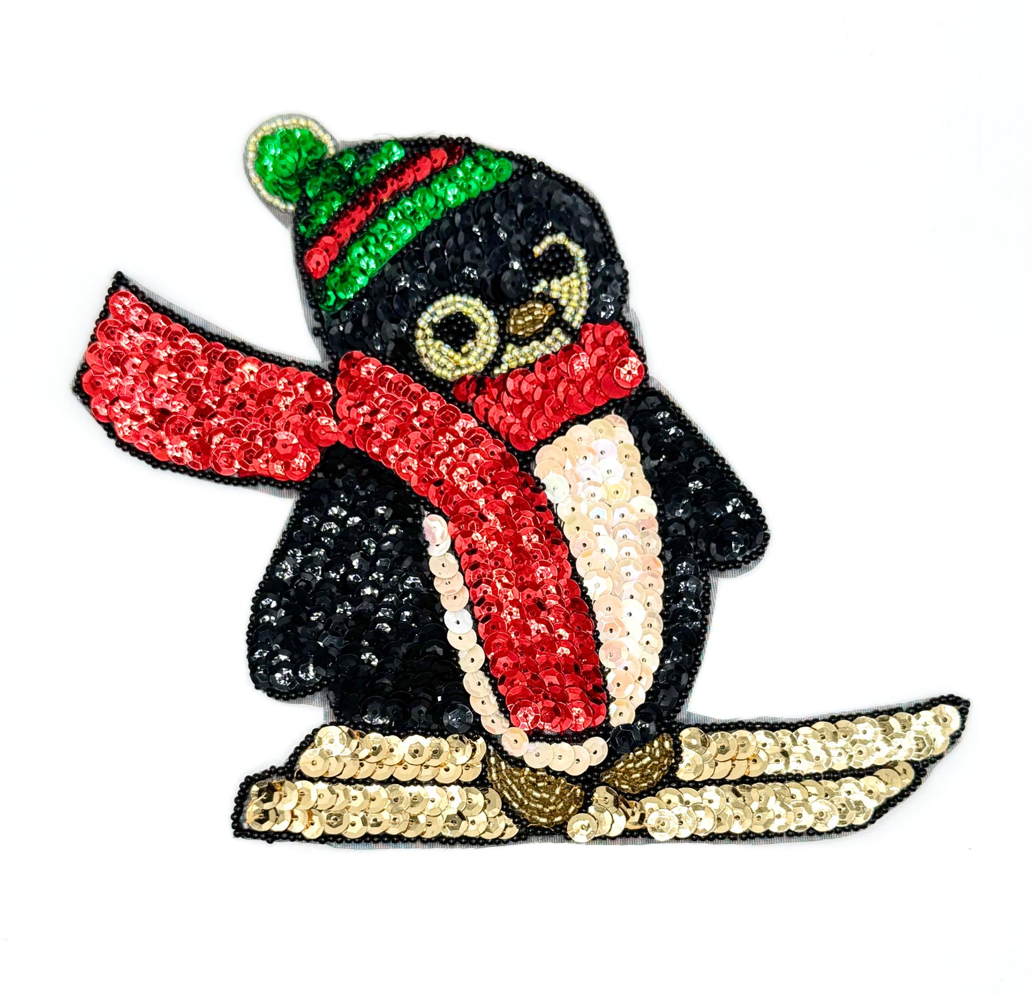 Penguin Skiing 6.5" x 6.5"