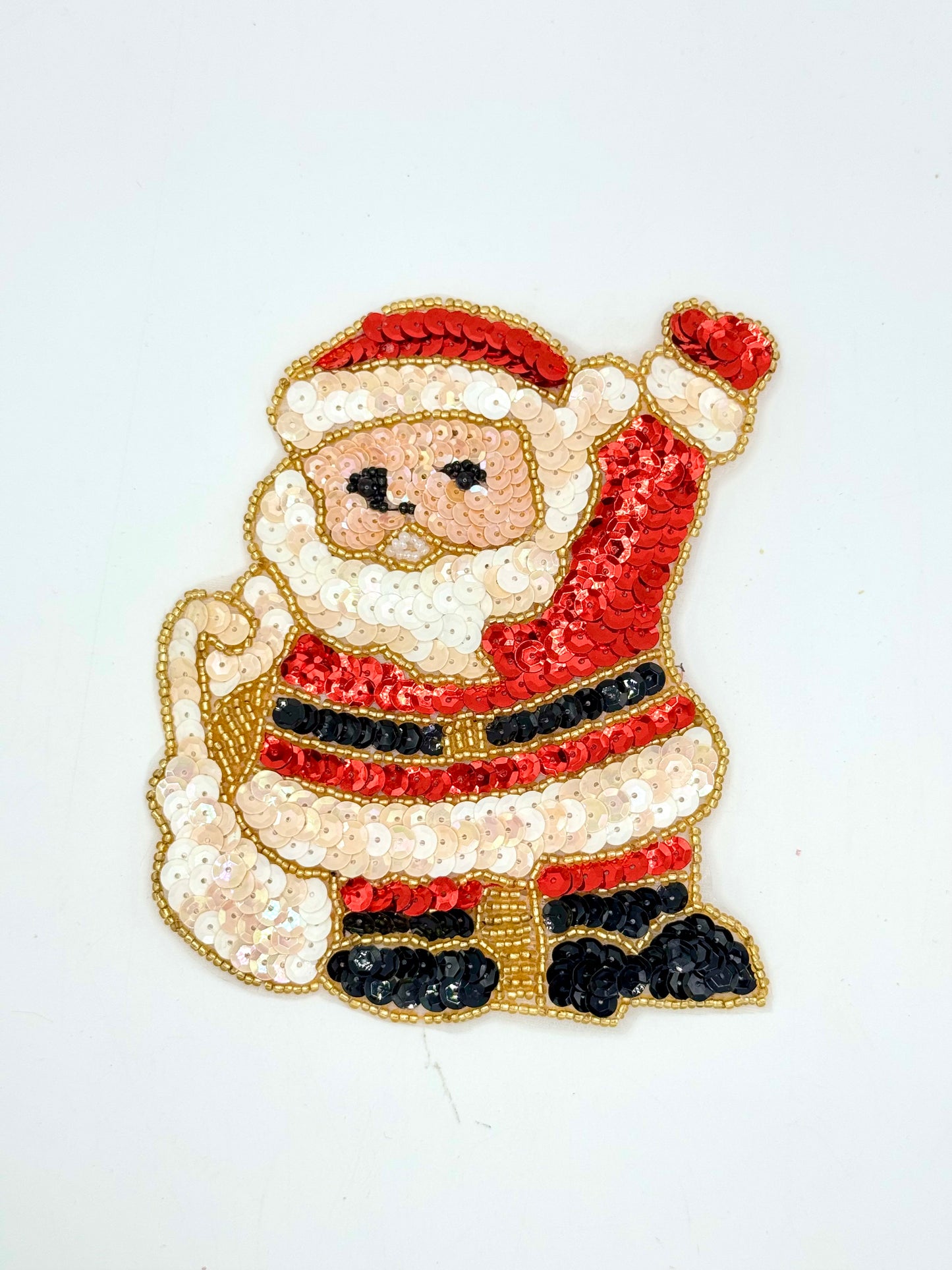 Santa Waving with Toy Sack 5.75" x 4.75”