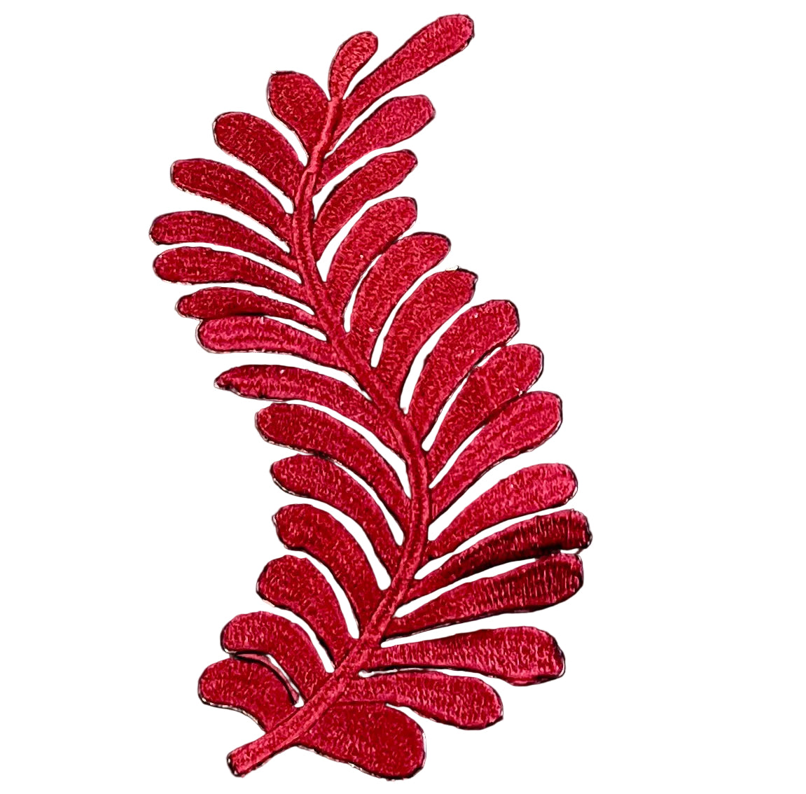 Aplique termoadhesivo bordado hoja a elegir de color 20,3 cm x 10,1 cm