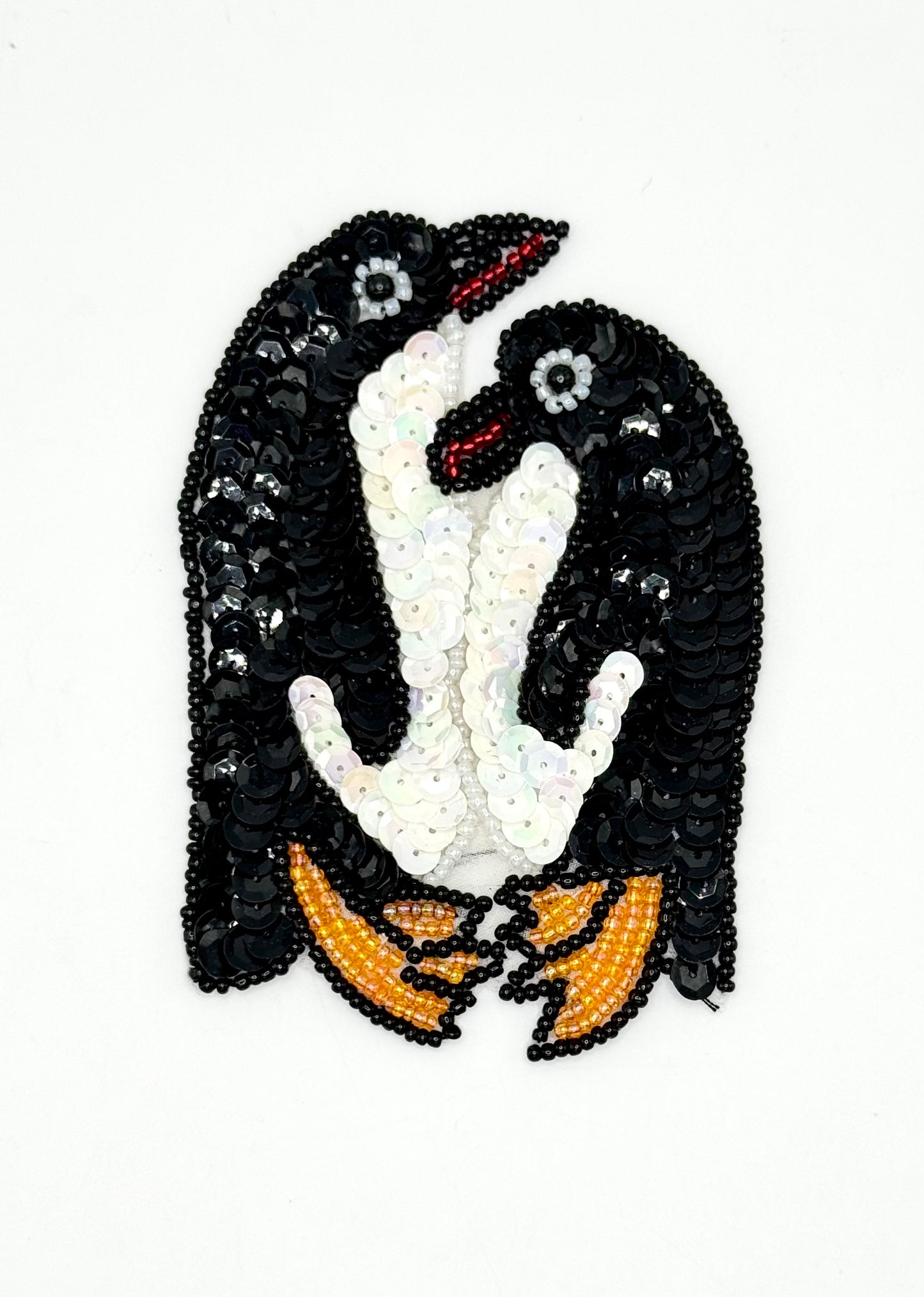 Sequin Penguins - Sequins and Beads 4.25"x 3"
