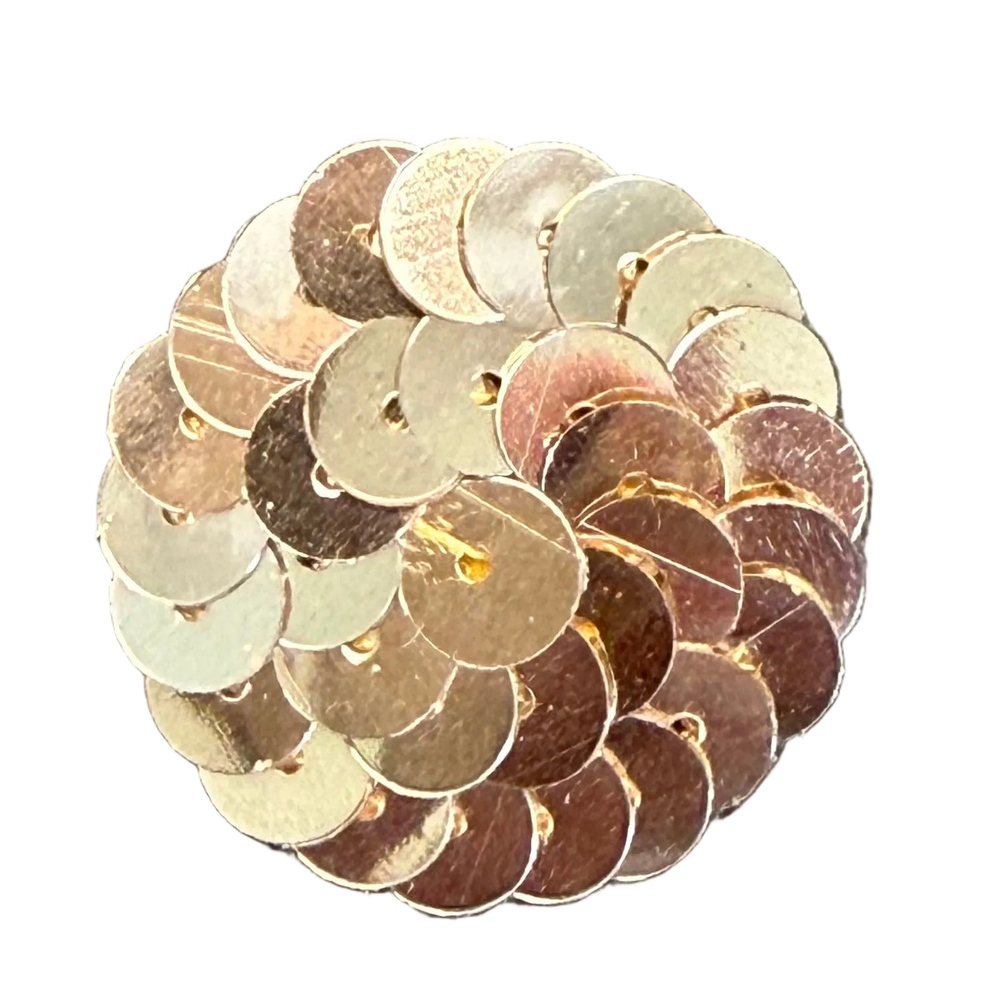 Dot Appliqué - Gold Flat Sequins .75"