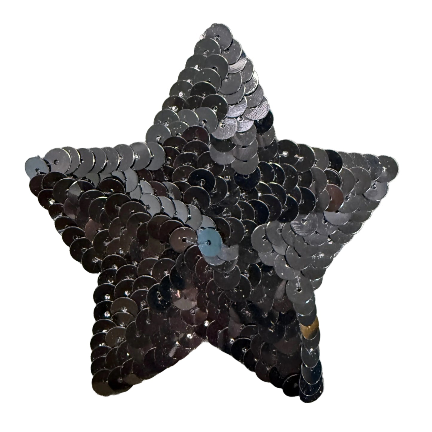 Star Applique - Black Sequins 3.25"