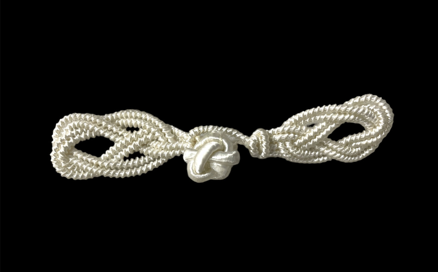 White Frog Closure 3.5" x 1"