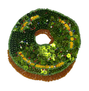 Donut with Green Frosting 4"