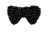 Bow Black Beads 1
