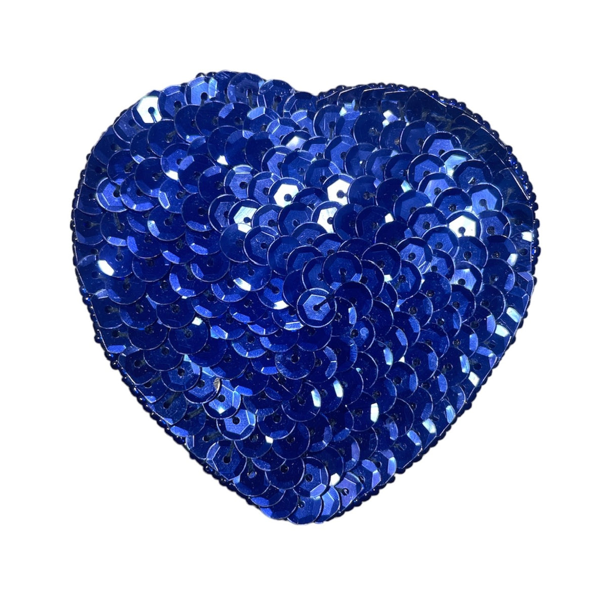 Heart Royal Blue with Flat Sequins 3" | Only $5.75