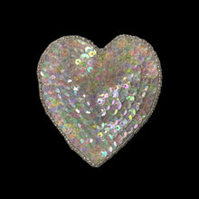 Load image into Gallery viewer, Choice of Color Pink Heart with Sequin and Bead 3.25&quot; x 3&quot;