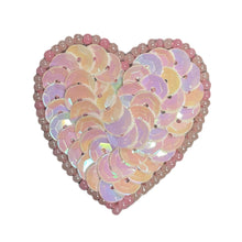 Load image into Gallery viewer, Choice of Color Heart with Sequins and Beads 1.5&quot;