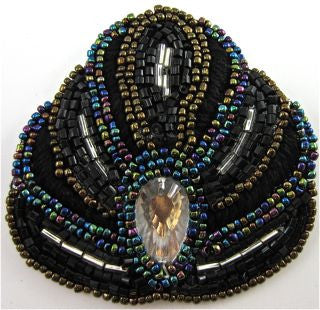MULTICOLORED MOTIF WITH JEWEL