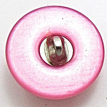 Load image into Gallery viewer, Button Fuchsia with Rhinestones 3/4&quot;