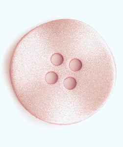 Button Pink Wavy Shape Two Sizes 1" and 3/4"