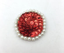 Load image into Gallery viewer, Choice of Color Dot with Sequin and Pearl Edge 1.25&quot;