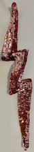 Load image into Gallery viewer, Lightning Bolt with Pink Sequins 11&quot; x 2.5&quot;