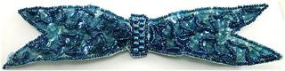 Lazo azul turquesa de 17.78 x 5.08 cm