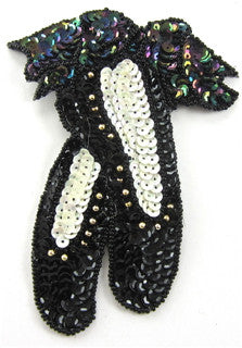 Ballet Slippers with Moonlite Gold Sequins And beads 5