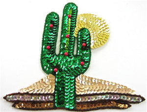 Cactus with Sun and Sand 5.5" x 6"