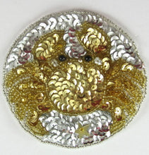 Load image into Gallery viewer, Zodiac Symbol Cancer the Crab, Sequin Beaded 3.5&quot;