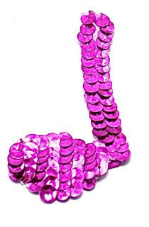 Single Note with Fuchsia Sequins 3" x 2"