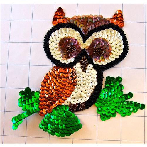 Owl on a Branch 5" x 5.5"