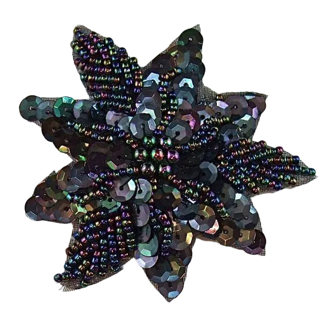 Flor de Luna con Lentejuelas de 3"
