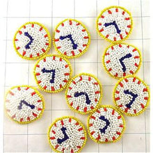 Load image into Gallery viewer, 10 PACK Clock set of Beaded Clocks  1.5&quot; - Sequinappliques.com
