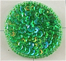 Load image into Gallery viewer, Choice of size Brilliant Lime Green Dot Sequins and Beads