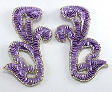 Load image into Gallery viewer, Choice of Color Designer Filigree Motif Sequins and Beads 5.5&quot; x 3.5&quot;