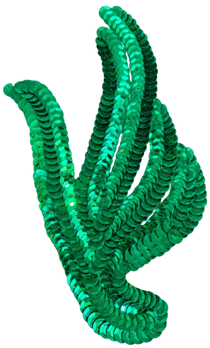 Hoja - Lentejuelas verdes 15.24 cm x 8.25 cm