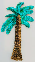Palm Tree THREE CHOICES OF COLOR Lime, Green, Turquoise 5.5