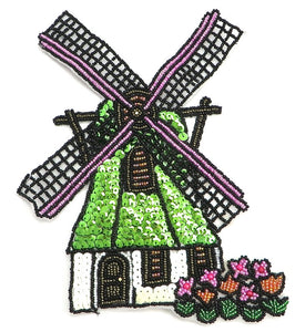 Windmill and House 6.75" x 8.5"