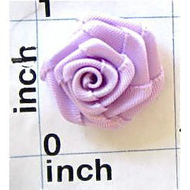 Flower Purple Satin Rose 7/8"