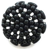 Button Black and white Beads 1