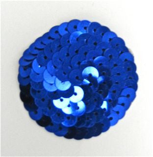 Dot Royal Blue Sequins 1.75"