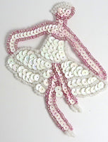 Ballerina with Pink and White Sequins 4