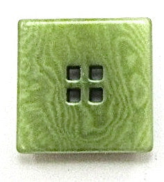 Button Lime Green with Four Holes 3/4"