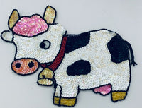 Cow with Bell White various sizes 8