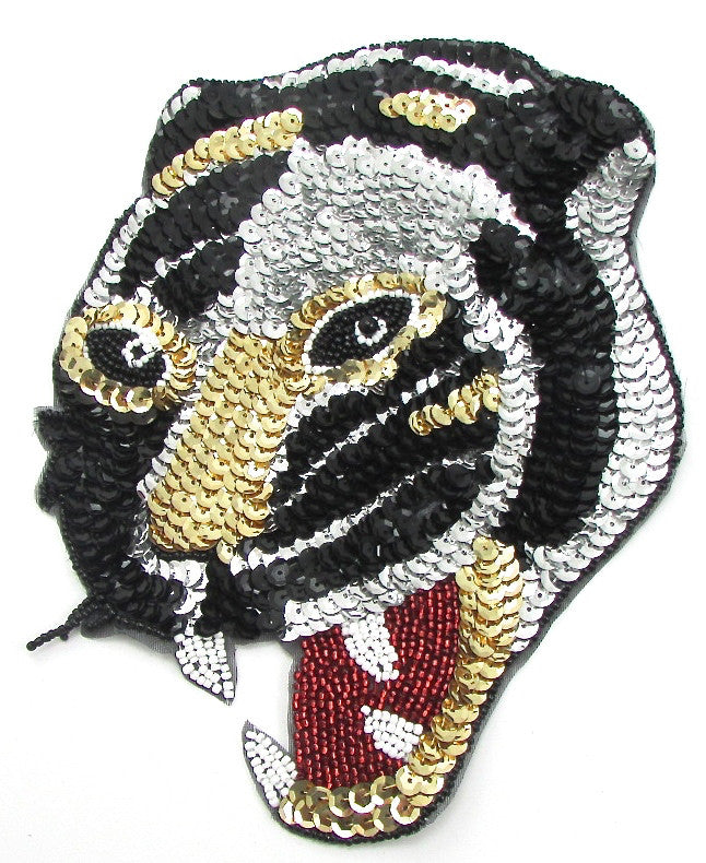 Cougar Face with Mouth Open 8" x 6.25"