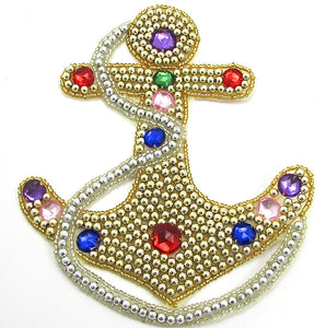 Choice of Color Anchor with color beads 6" x 5"