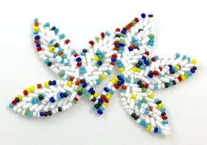 Choice of Color Leaf with Beads 2.25" x 3.25"