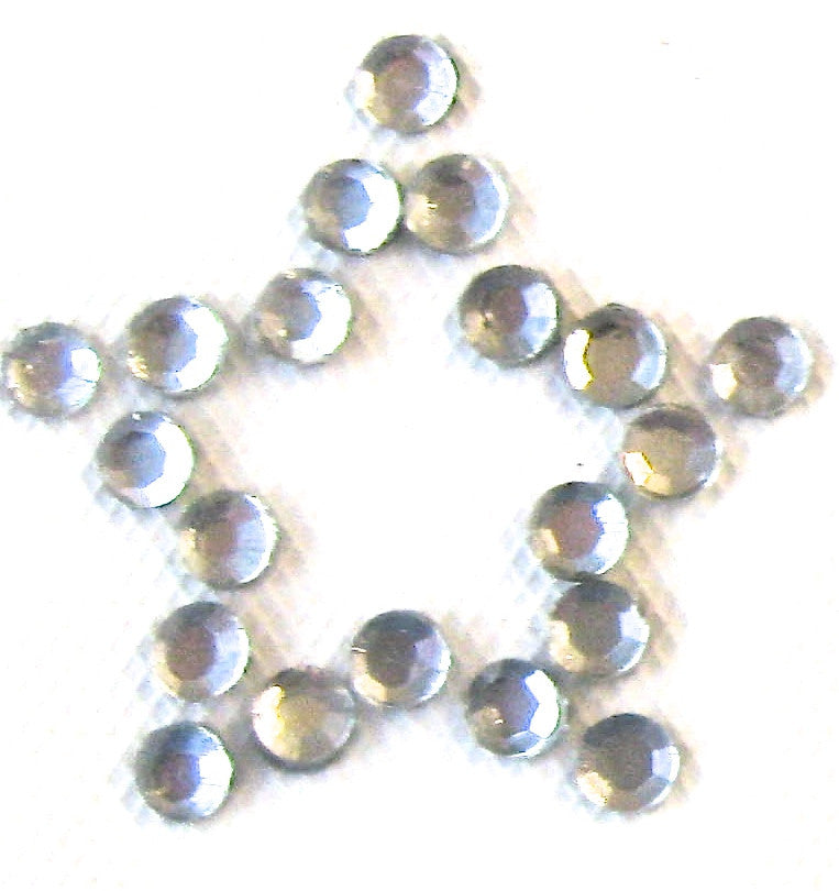 Rhinestone Star Heat Transfer Iron-On 1"